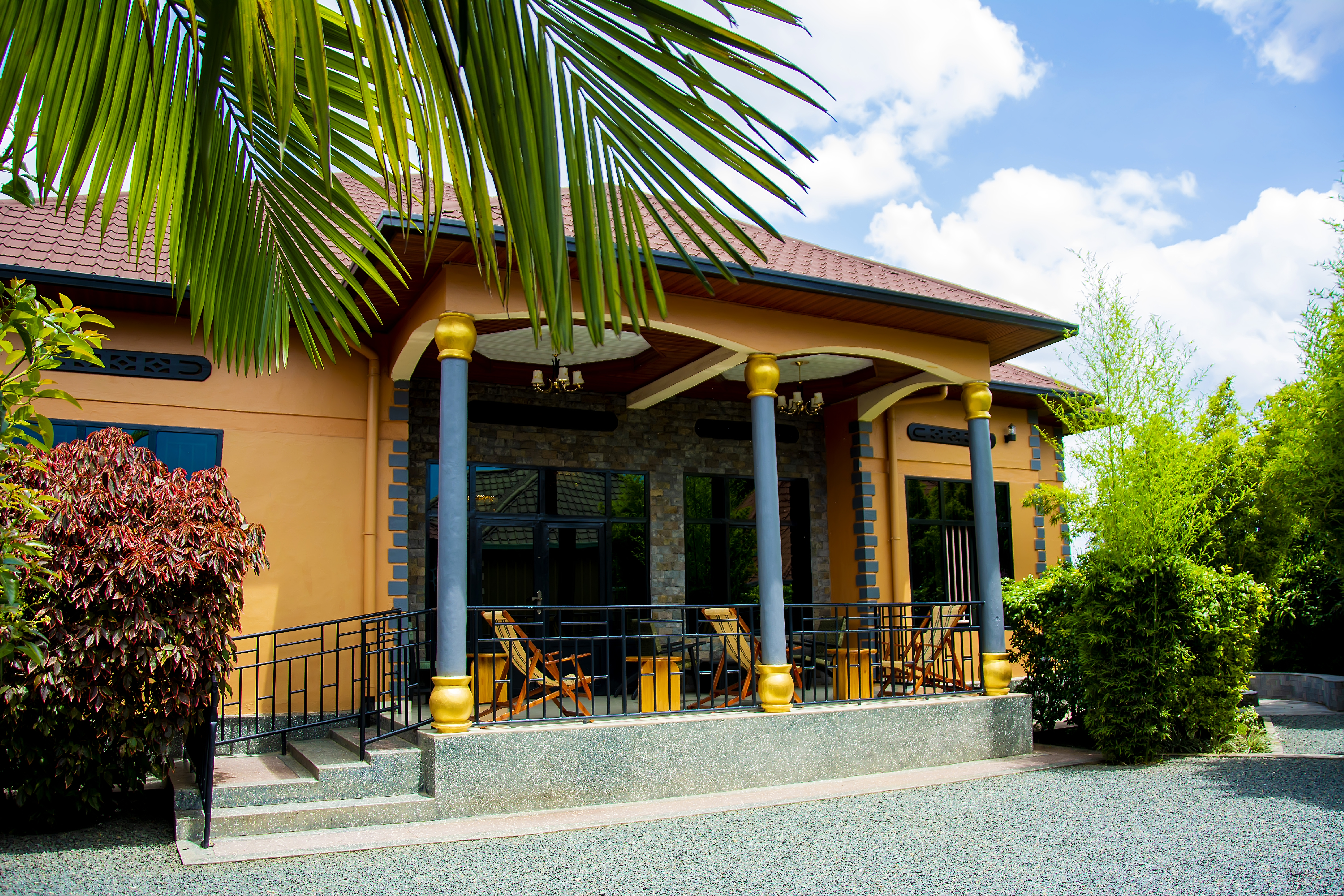 Peaceful sunrise over IbuyeVilla Resort exterior